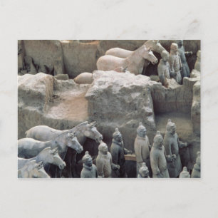 Terracotta Army, Qin Dynasty, 210 BC Vykort
