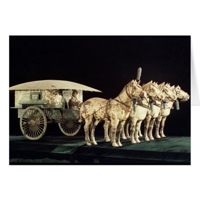 Terracotta Army, Qin Dynasty Hälsningskort (Framsidan Horizontal)