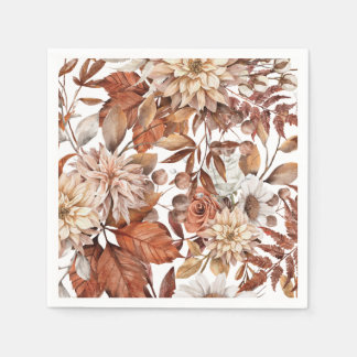 Terracotta Autumn Fall Wedding Pappersservett