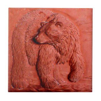 Terracotta Bear Kakelplatta