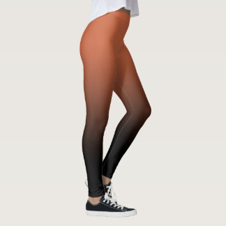 Terracotta Black Ombre Leggings