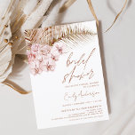 Terracotta Blommigt Boho Pampas Grass Möhippa Inbjudningar<br><div class="desc">Minimalistisk bränd Orange - Terracotta - Coriander Elegant och Modern Boho Pampas Grass Script Möhippa för höst (höst),  vintertid,  Vår eller sommartid - innehåller vacker och elegant manustypografi för den speciella bron som ska vara före - Bröllop firande.</div>