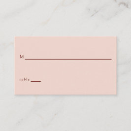 Terracotta Bohemian Bröllop Traditional Modern Placeringskort