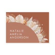 Terracotta Bohemian elegant modern pampasgräs