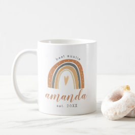Terracotta Bohemian Rainbow Cute Best Auntie Boho Kaffemugg