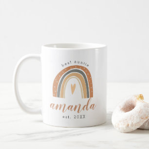 Terracotta Bohemian Rainbow Cute Best Auntie Boho Kaffemugg
