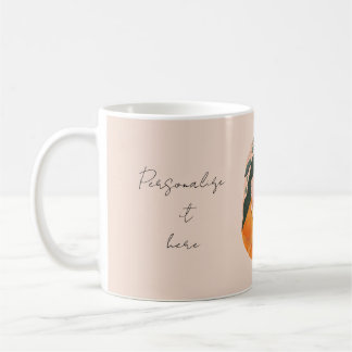 Terracotta Boho Botanical Mom and Baby  Kaffemugg