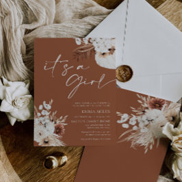 Terracotta Boho Det är en inbjudan till en liten b