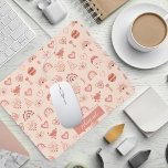 | Terracotta Boho Heart ThELED Mönster Namn Musmatta<br><div class="desc">och terracotta-skuggor finns i den här bho-hjärtemade mönster-designen. Lägg bara till namn och ni är alla klara. Den här designen är underbar för födelsedagar,  möhippor,  vänner,  Alla hjärtans dag,  och bara för att! Sammansatt mönster-design efter Helgdag Hearts-design.</div>