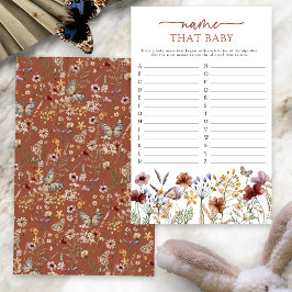 Terracotta Boho Namn Baby Game
