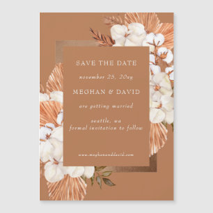 Terracotta Boho Pampas Orchids Spara datumet