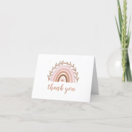 Terracotta Boho Rainbow - tack ditt kort