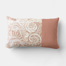 Terracotta Botanical Swirl Lumbarkudde