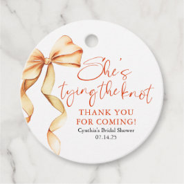 Terracotta Bow Hon är Gifter sig Möhippa Gåvor Etiketter