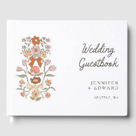 Terracotta Bows & Blommars Blommigt Bröllop Gästböcker