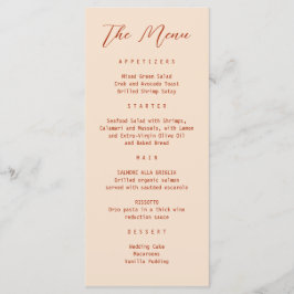 Terracotta Bränner Orange Enkel, modern, minimal C Meny