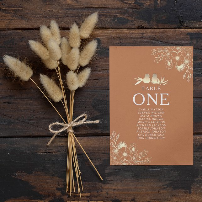 Terracotta Bröllop-sätesdiagram (Skapare uppladdad)