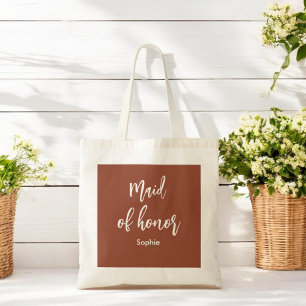 Terracotta Brun Brudtärna Totebag Tygkasse