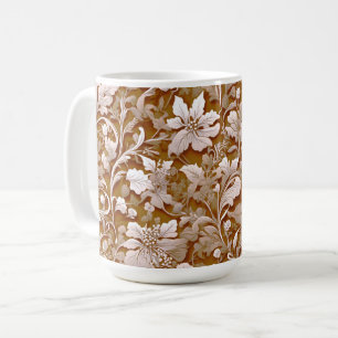 Terracotta Burnt Orange Modern botaniska Boho Kaffemugg