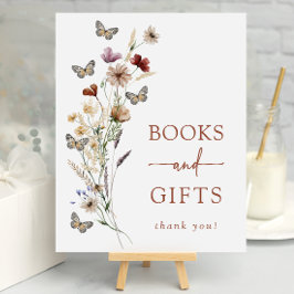 Terracotta Butterfly Gifts Baby Shower Poster