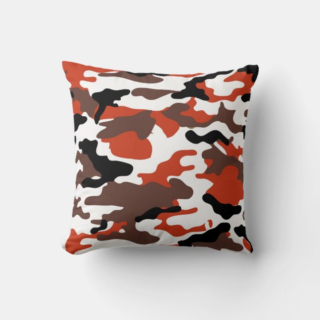 Terracotta Camo Dekorativ kudde (Framsida)