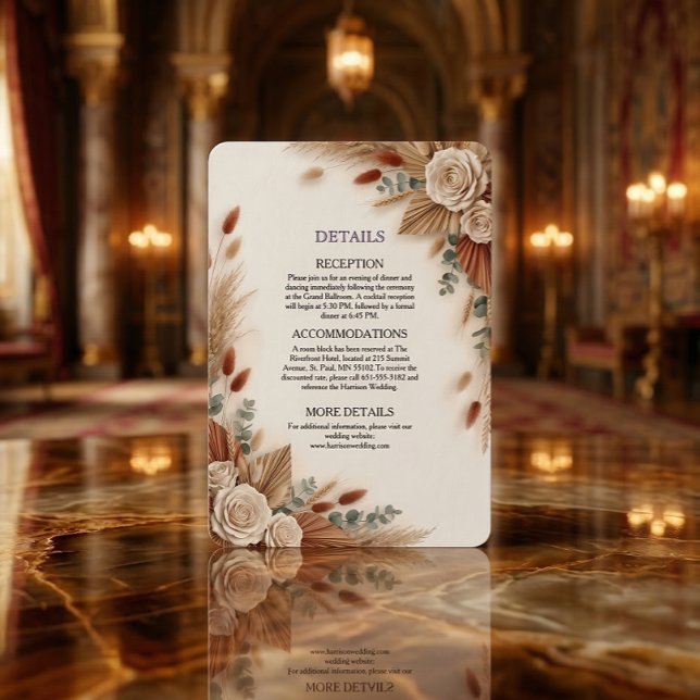 Terracotta Cream and Sage Minimalist Tilläggskort (Skapare uppladdad)