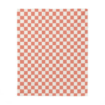 Terracotta Cream Checkered Mönster