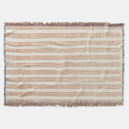 Terracotta Cream Modern minimalist Rand Boho Filt