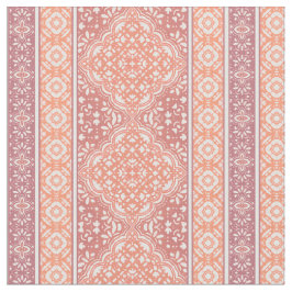 Terracotta Decorative Boho Tile Mönster Tyg