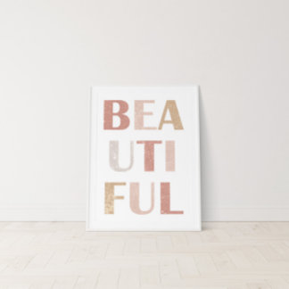 Terracotta Dusty Ro Bevackra Affirmation Poster
