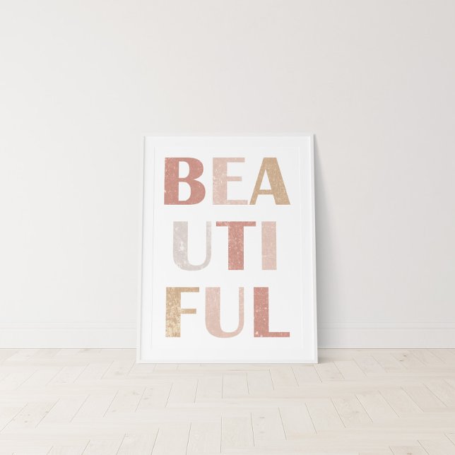 Terracotta Dusty Ro Bevackra Affirmation Poster (Skapare uppladdad)
