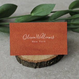 Terracotta Earthy Tone Visitkort