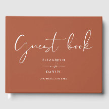 Terracotta Elegant Script Bröllop