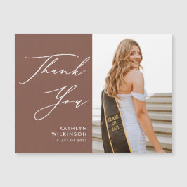 Terracotta Elegant Script Photo GRAD Tack