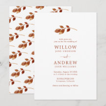 Terracotta Fall Wedding