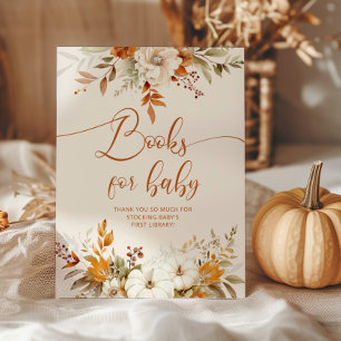 Terracotta faller pumpa bokar för baby poster