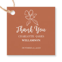 Terracotta-favoriter med minimal Blommigt