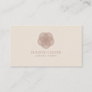 Terracotta Flower Custom Name Yoga Visitkort