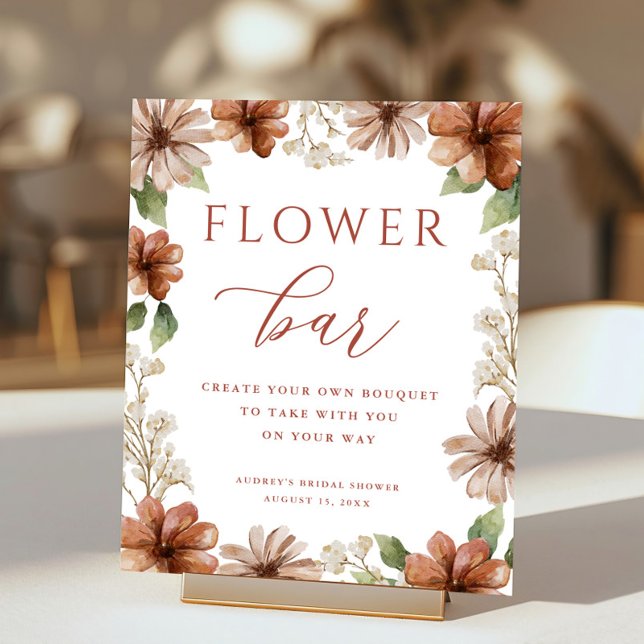 Terracotta Flower Gräns Flower Pub Poster (Skapare uppladdad)