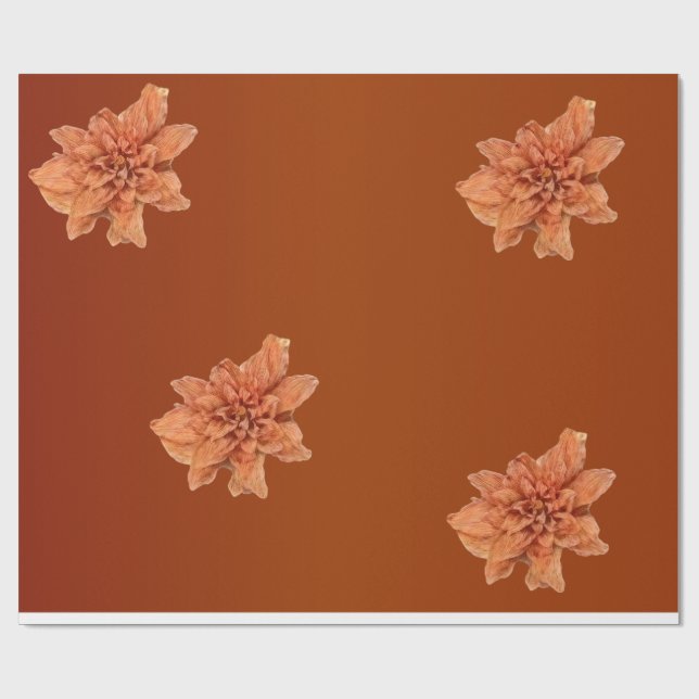 Terracotta Flower Presentpapper (Platt)