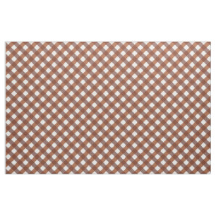 Terracotta Gingham Patterned Tyg