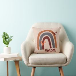 Terracotta Grått Bohemian Rainbow Personlig #mamma Kudde