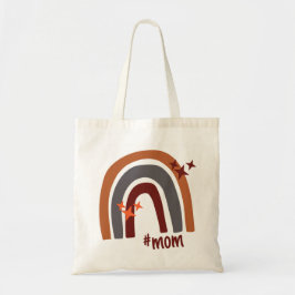 Terracotta Grått Bohemian Rainbow Personlig #mamma Tygkasse