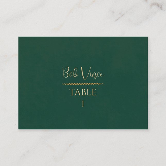 Terracotta & Guld Romantic Bröllop Warm Boho Luxe Placeringskort (Framsida)