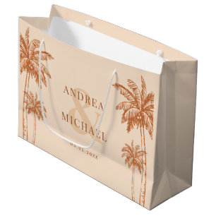 Terracotta Handflatan Träd & Ampersand Beach Weddi