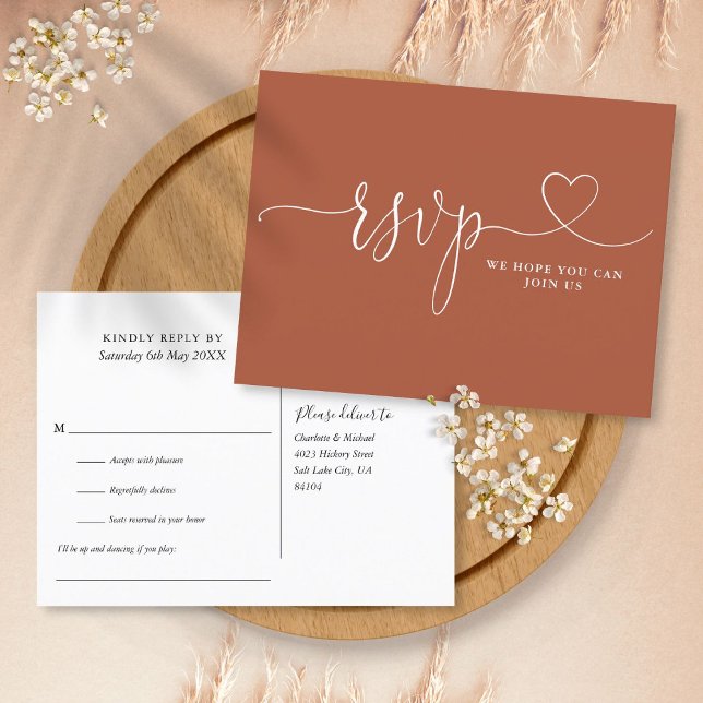 Terracotta Heart-skript Sång Request OSA kort (Skapare uppladdad)