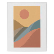 Terracotta Horizon – Editable Desert Wall Art