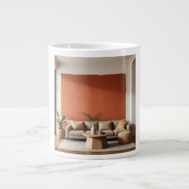 Terracotta Hue Accent Wall Warm Earthy Muted Tonal Jumbo Mugg