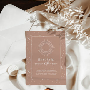 Terracotta i första Resa runt inbjudan till Sol