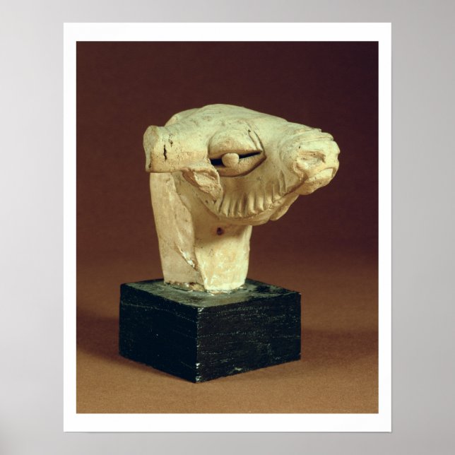 Terracotta-kamelhuvud, Mohenjodaro, 2300-1750 BC Poster (Framsidan)